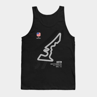 Austin Race Track (B&W) Tank Top